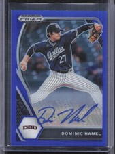 2021 Panini Prizm Draft Picks #PDP81 Dominic Hamel Blue Auto #/99