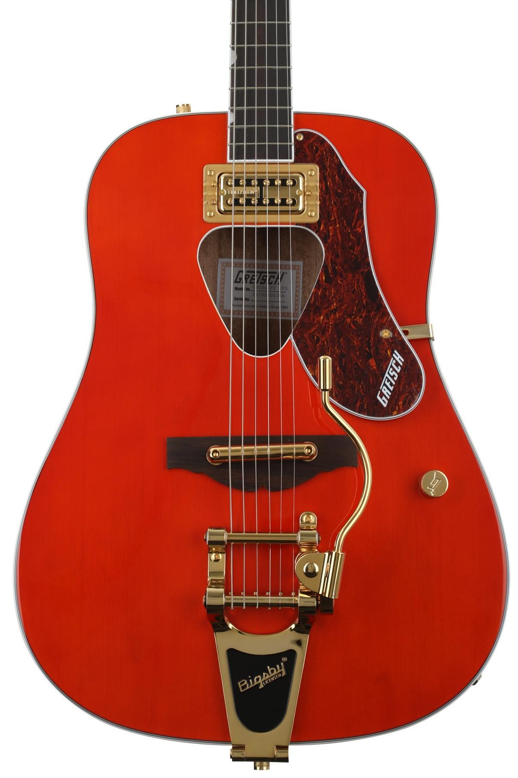 Ранчо Gretsch G5034TFT со звукоснимателями FideliTron - Savannah Sunset 172890₽