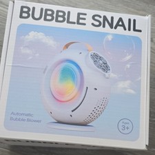Bubble Snail Automatic Rotating Bubble Machine Toy, Rechargeable, Ages 3 