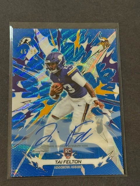 Tai Felton 2025 Topps Resurgence Signatures #157 Blue Surge