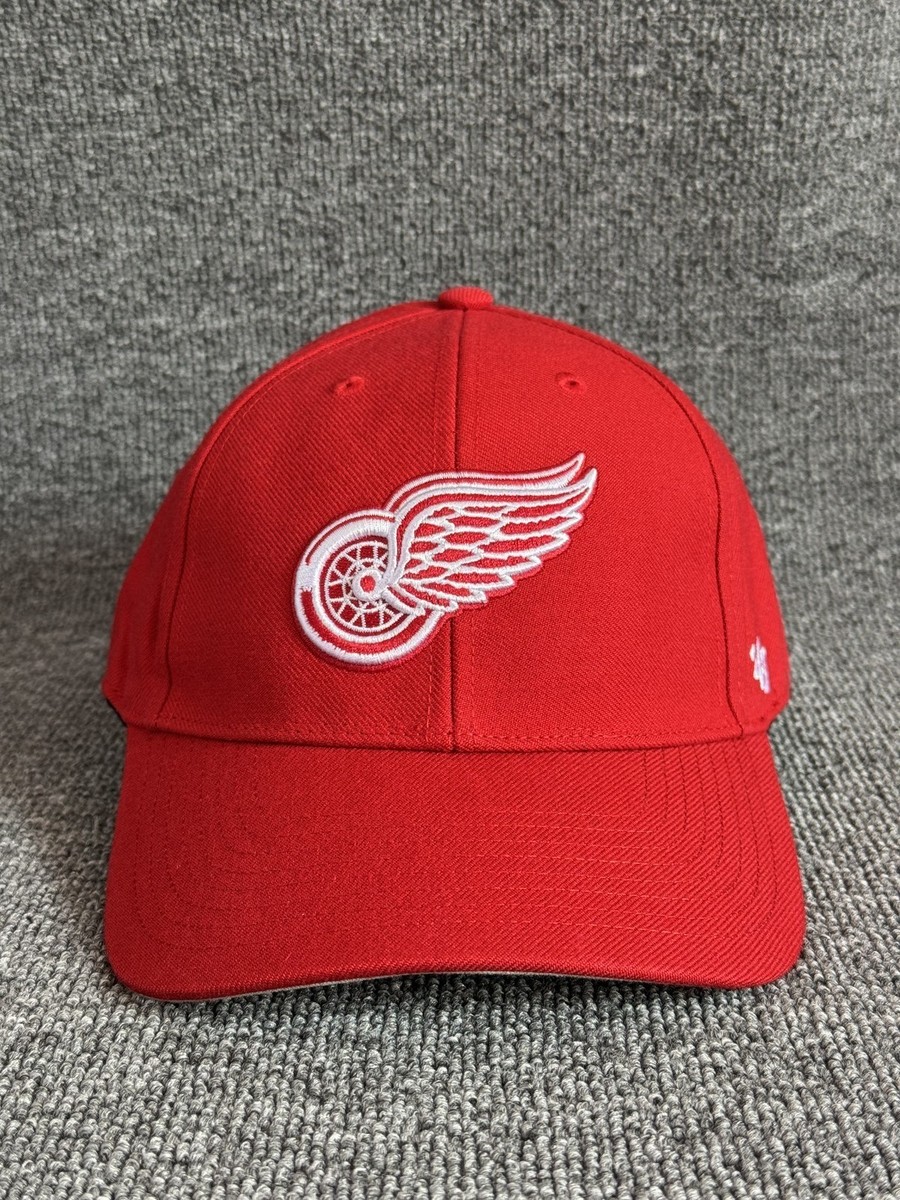 '47 Brand Detroit Red Wings Baseball Cap Snapback Red Hat Adjustable