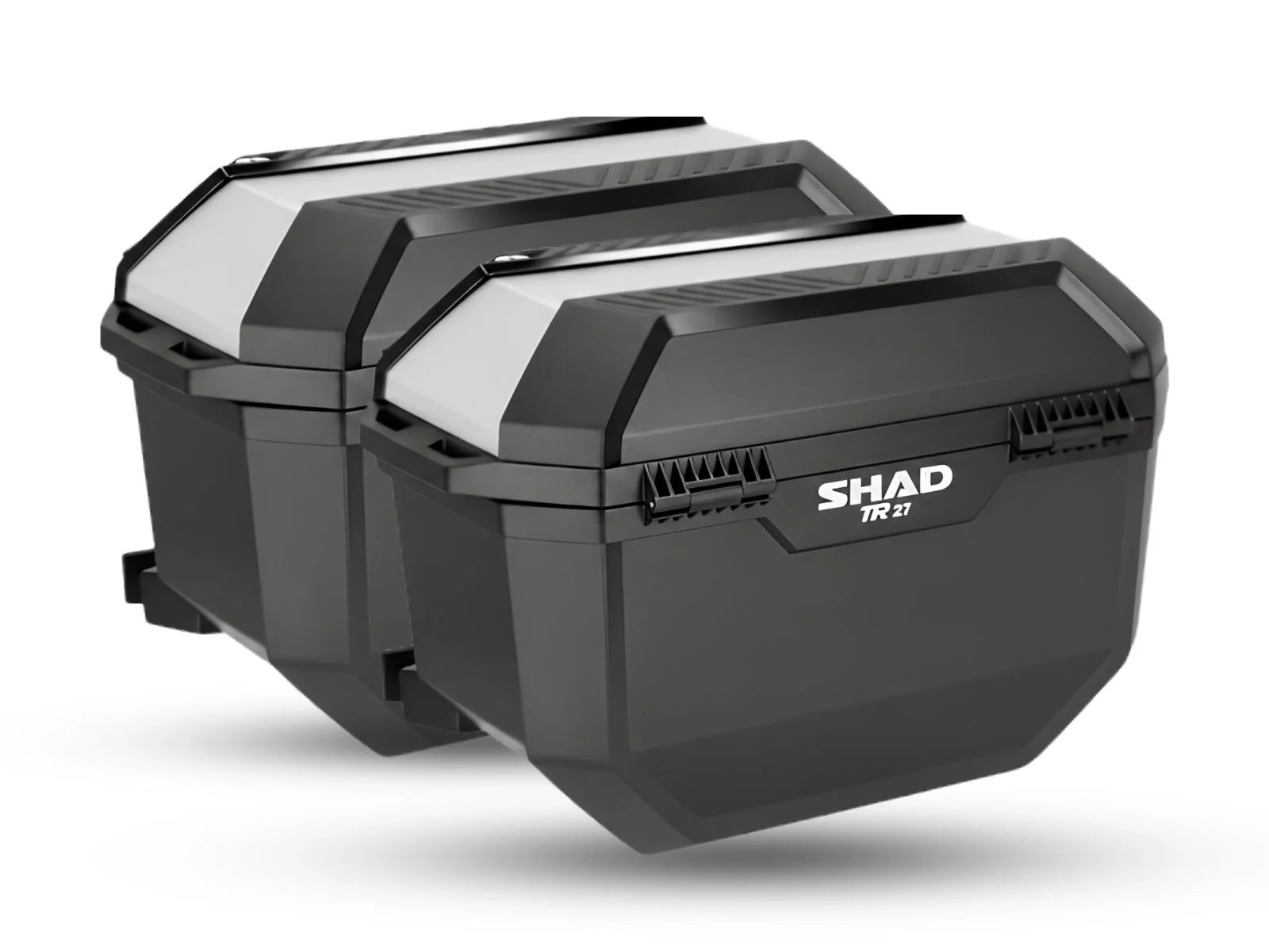 Shad TR27 Motorbike Motorcycle Luggage Storage Panniers - Aluminium - Image 2