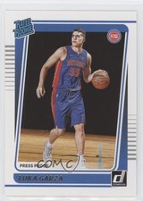2021-22 Panini Donruss Rated Silver Press Proof Luka Garza #214 Rookie RC 0c2