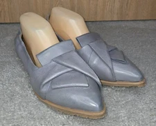 Miz Mooz Colleen Loafer Women Sz EU 40 US 9-9.5 Leather Slip On Shoe Gray
