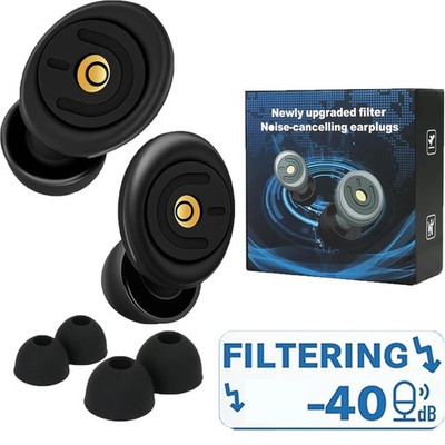 Silicone Ear Plugs Reusable for Noise Reduction Protection Blocking Enhanced New