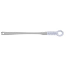 Soft Silicone Foot Scrubber for Shower Toe Cleaner with Long Handle Blue Color