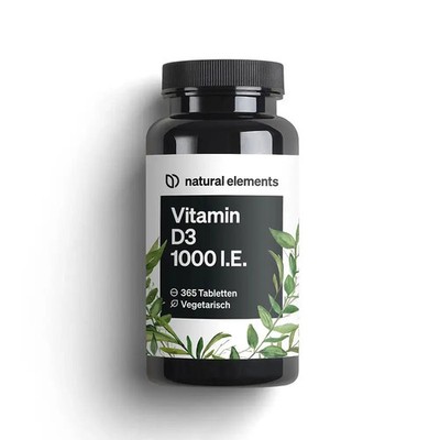 Vitamin D3 1000 I.E. Tabletten - 365 Tabletten_für 12 Monate / none