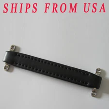 KAISH Black Vintage Style AMP Amplifier Leather Handle for Fender Ampeg AMPS