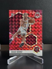 2020-21 Panini Mosaic Isaac Okoro Reactive Red Rookie #212 Rookie Cereal Box SP