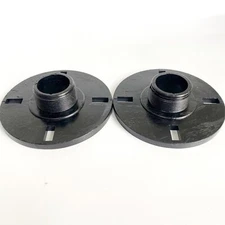 2 Quality ABS Horn Driver Adapter Male 1-3/8"-18 TPI Threads Turn Flat 95mm Dia