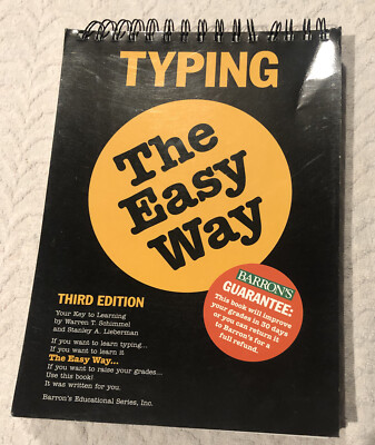 Typing the Easy Way Paperback Warren Schimmel Third edition Barron s 1982