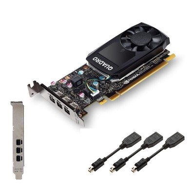 4GB PNY   Quadro VCNT400-4GB T400 3x MDP GDDR6 PCI-E Graphic Card #WD1