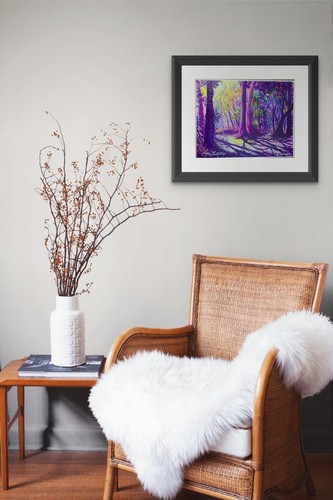 Shadow Forest Contrast Limited Edition 11x14 Leinen Fine Art Druck signiert #d/300 - Bild 2 von 3