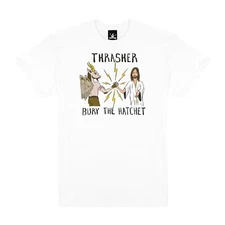Brand New Mens Thrasher X Toy Machine B.T.H. T-Shirt White