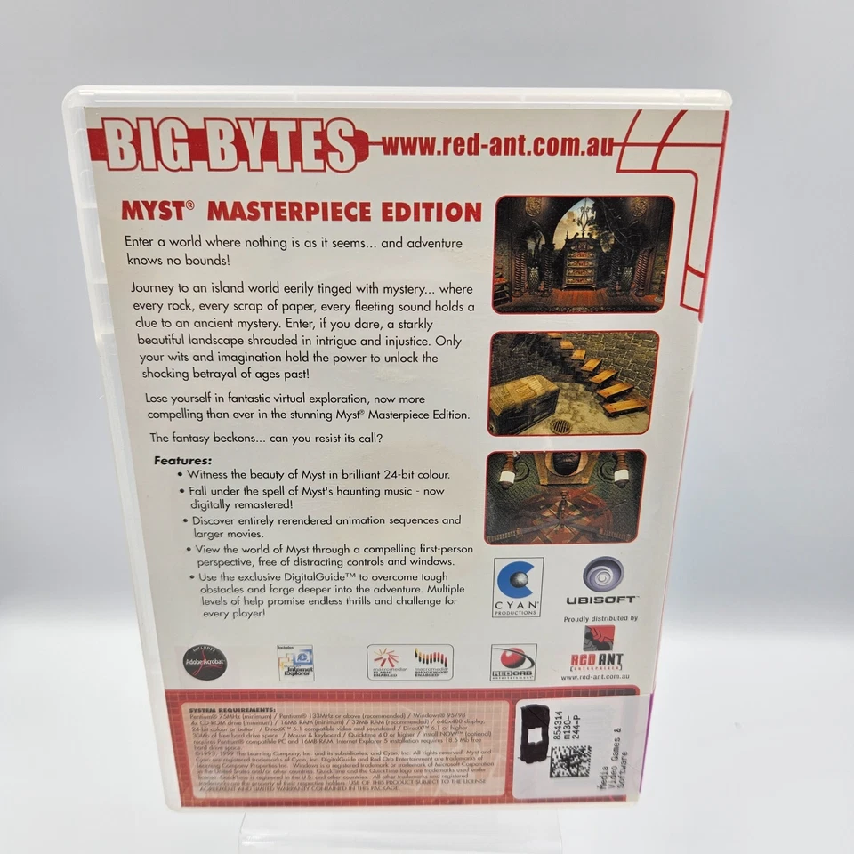 Myst Masterpiece Edition PC CD-ROM Puzzle Adventure Game Updated Version Retro - Image 3 of 3