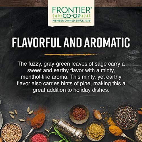 16 oz Frontier Co-op Crushed Sage Leaf Kosher Aromatic Cooking Spice
