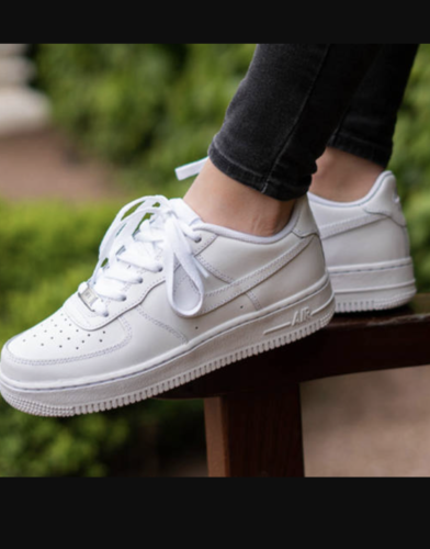 Nike Air Force One Low Top All White Sneakers AF1 Uptown Womens Size 5.5 36 New | eBay