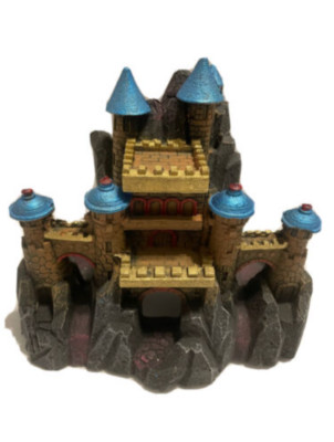 AQUA CULTURE Rustic Castle Aquarium Ornament / Fish Hideout (Blue Tips) - NEW!!!