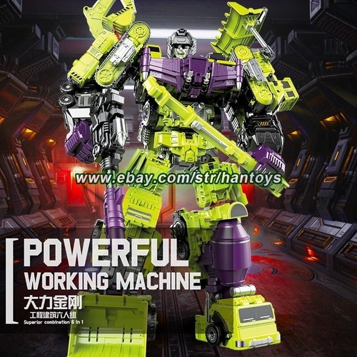 NEW J.J Devastator 6 In 1 Action Figure GT Cool Toy in Stock 44cm 17.3" NoBox - Picture 1 of 15