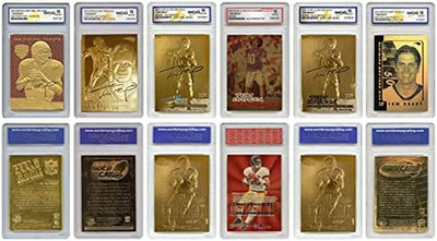 Tom Brady Mega-Deal Officially Licensed Cards Graded Gem-Mint 10 (Set of 6) Flee