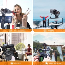 Camera Video Microphone W/ Shock Mount Professional Super Cardioid for DLSR
