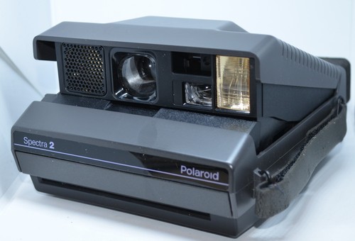 vintage polaroid spectra 2 instant film camera with hand strap