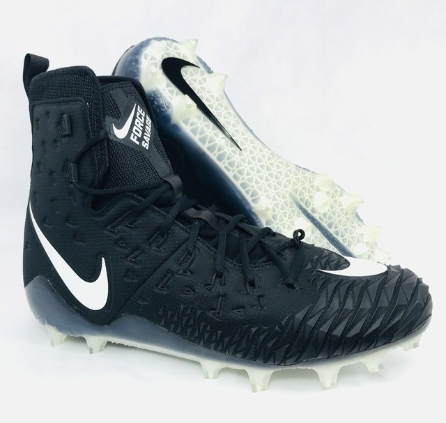 Nike Force Savage Elite TD Men's Football Cleats Lineman Black White