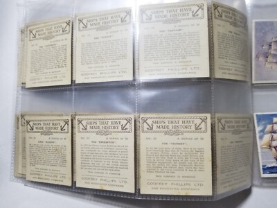 1938 SHIPS THAT HAVE MADE HISTORY complete set of 36 