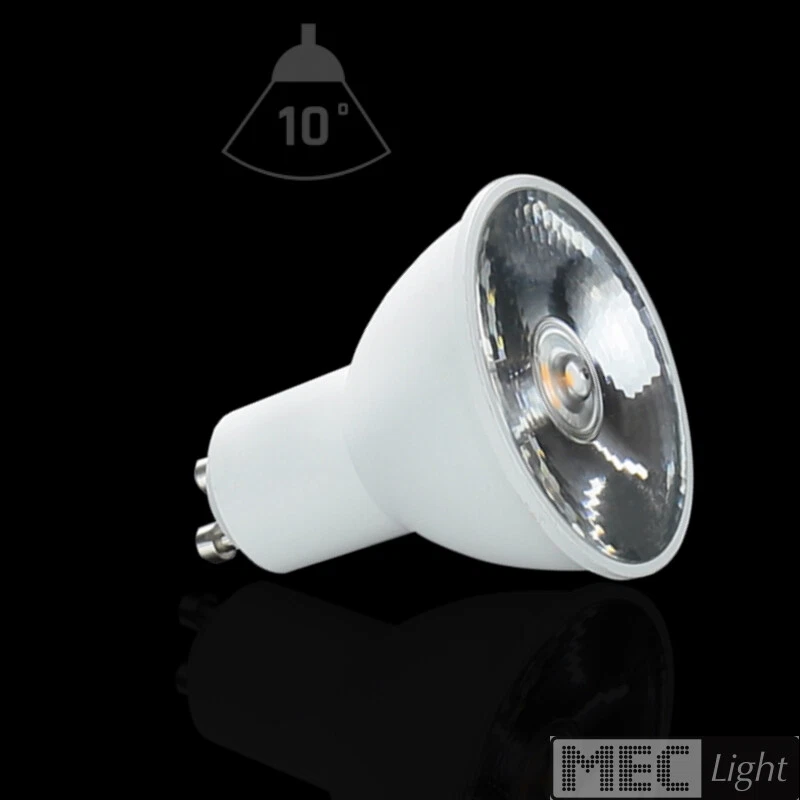 GU10 LED Bombilla / Reflector 10° Ángulo de Dispersión -400lm-6W- Blanco Cálido - Imagen 1 de 1