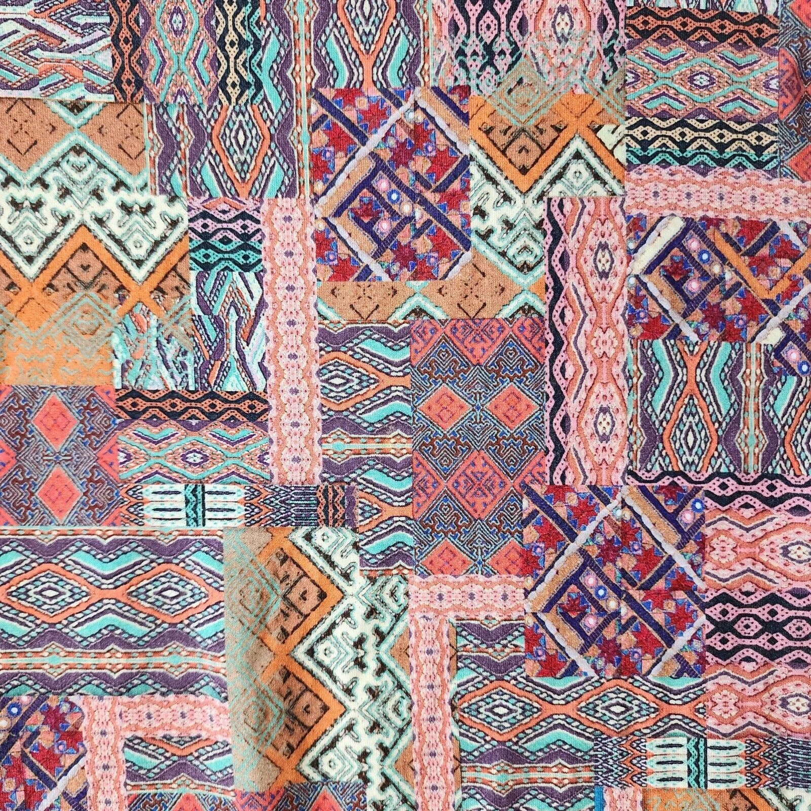 VETEMENTS Abito Salaam manica corta scollo a scoop medio Made in USA ARTE DA INDOSSARE MULTICOLORE