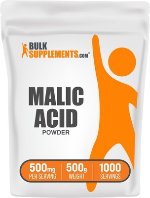 BulkSupplements Malic Acid Powder - 500mg Per Serving