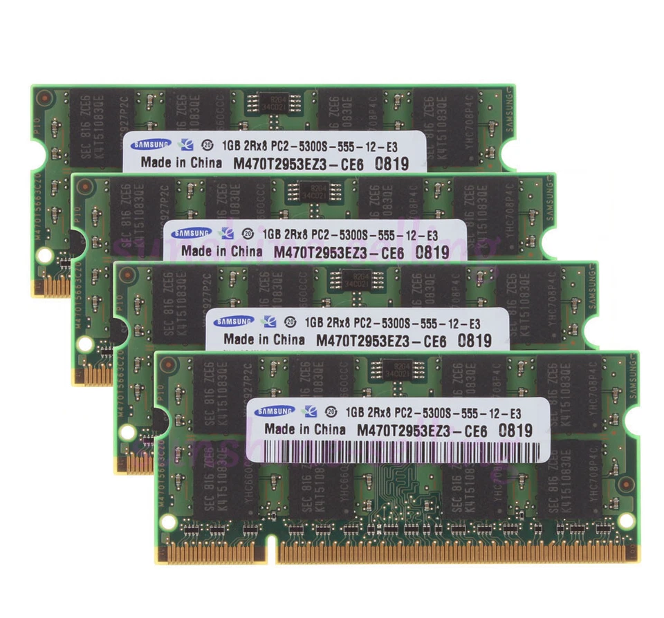 10x 1GB Samsung 1G 2Rx8 PC2-5300S DDR2 667 Mhz 200Pin Memory Laptop RAM Test LOT - Image 3 of 4