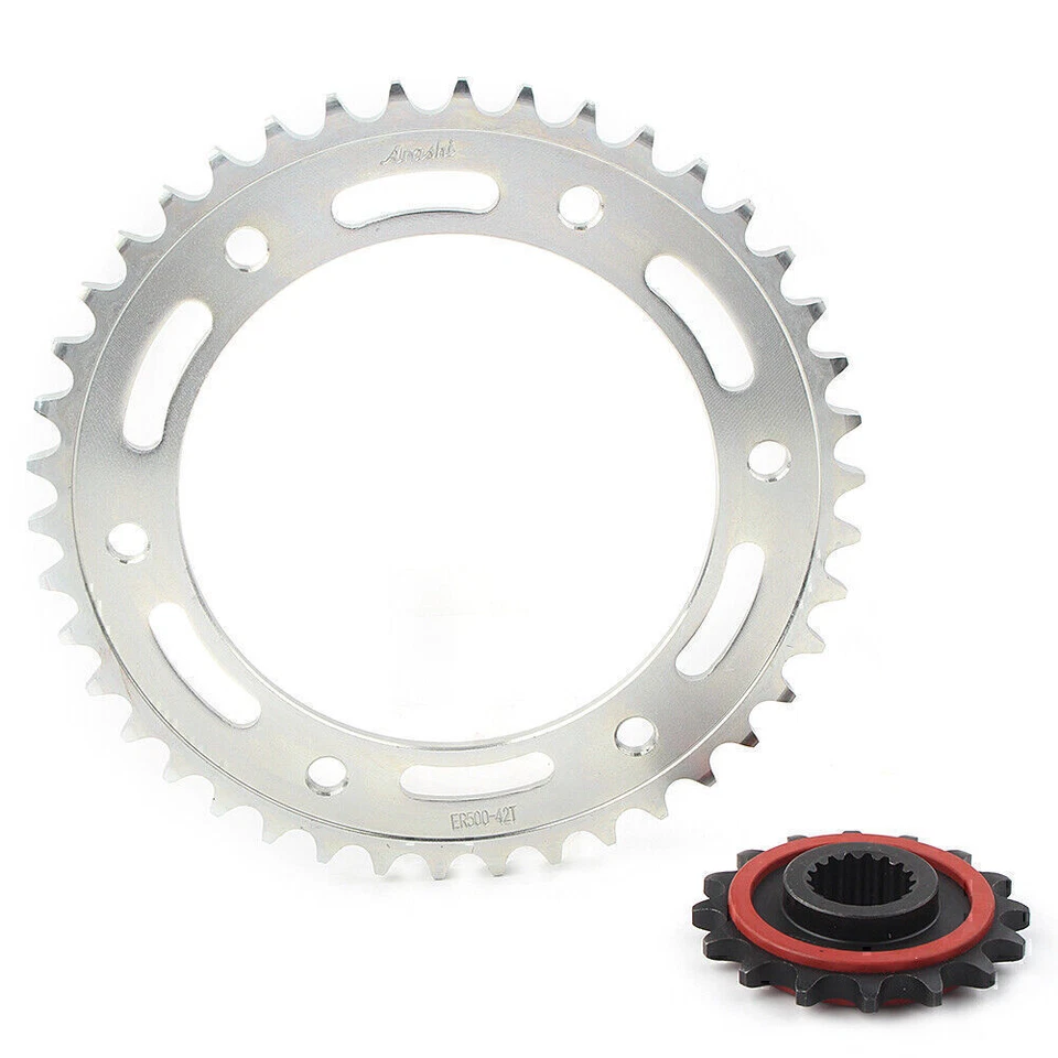 Rubber Cushioned 16T Front&Rear Sprocket 42T FOR BMW F800GS 2008-2018 2017 2016 - Imagem 4 de 4