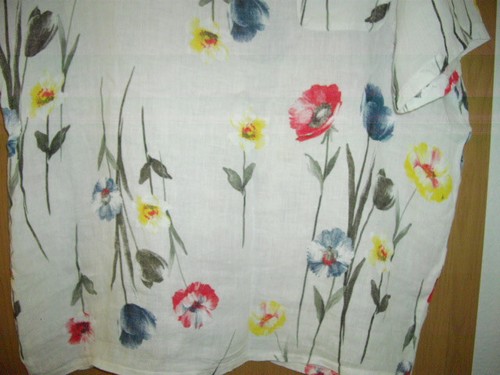 Tunika , 48 , XL , Shirt , Leinenanteil , tolle Sommerfarben - Bild 3 von 4