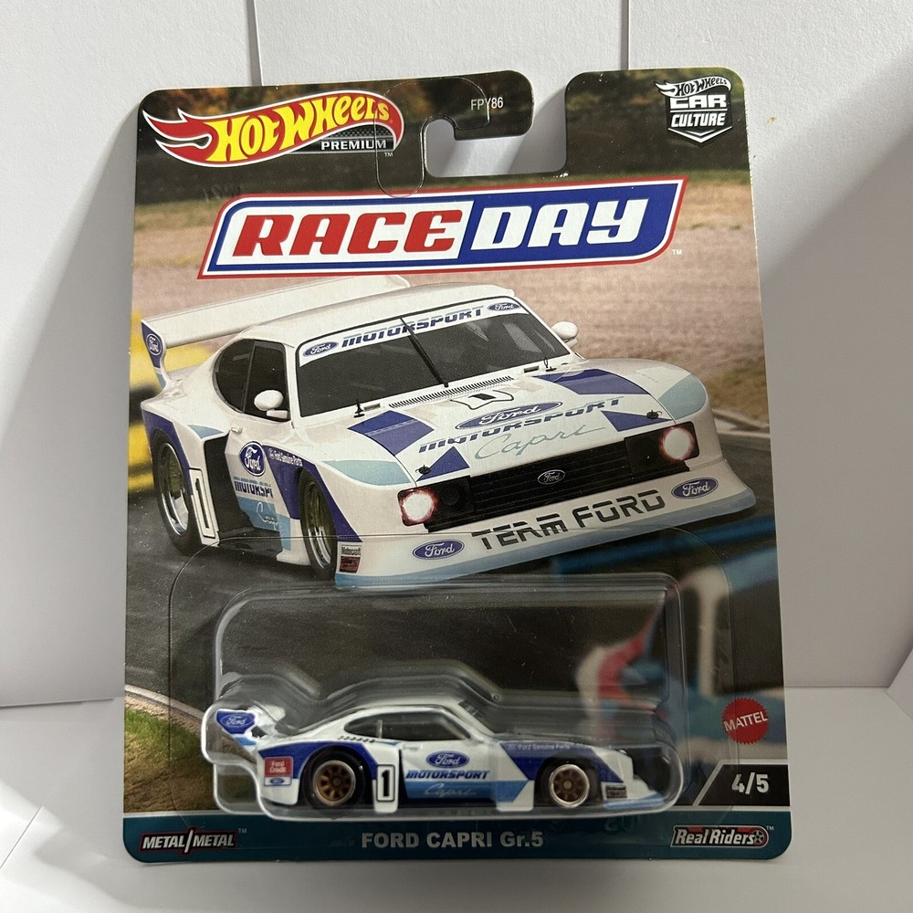 Hot Wheels Car Culture Race Day 1:64 Ford Capri Gr.5 (4/5) Diecast Model HKC58