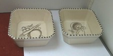 POOLE POTTERY  2 Hors d'oeuvres dishes RUTH PAVELY 1930's