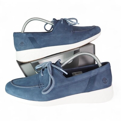 Timberland Bradstreet Ultra Nubuck Boat Shoes Navy A2GPK A5560 Women's 10