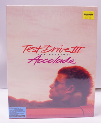 BRAND NEW SEALED Test Drive III 3: The Passion Accolade 1990 Big Box IBM PC Game