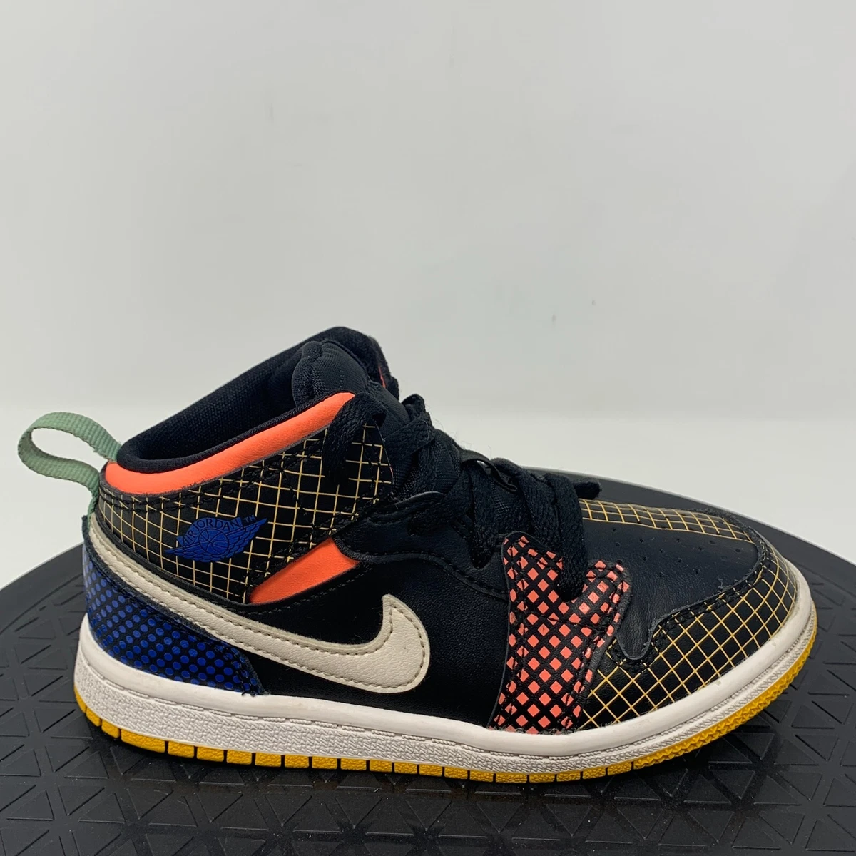 Nike Air Jordan 1 Mid MMD Shoes Little Kids Size 10C Sneakers Lace Up