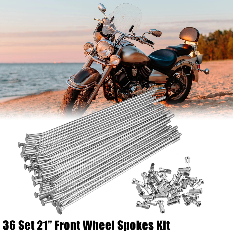 36 Set Spoke Skins Covers 21" Front Wheel Spokes Kit for Honda CR125 2000-2008 - Image 2 of 4