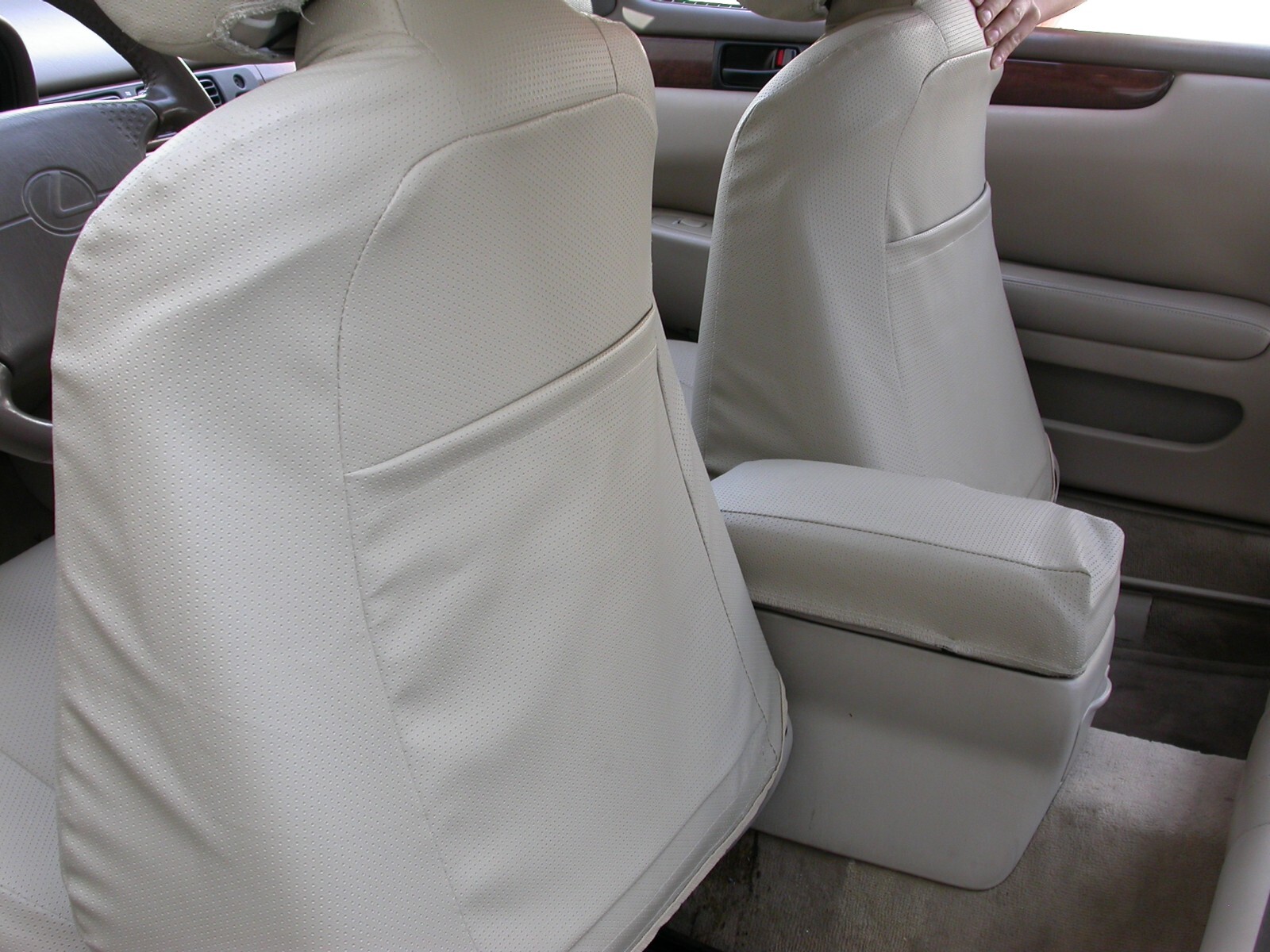 FOR LEXUS SC300 SC400 199298 IGGEE S.LEATHER CUSTOM MADE SEAT COVERS