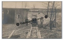 RPPC Small Local Coal Mine Mining BEACH CITY OH Stark County Real Photo Postcard