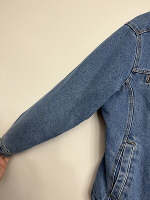 Vtg Static Jean Jacket Sz L Y2K 90s Grunge Denim Women's Vtg Static Jean Jacket Sz L Y2K 90s Grunge Denim Women's