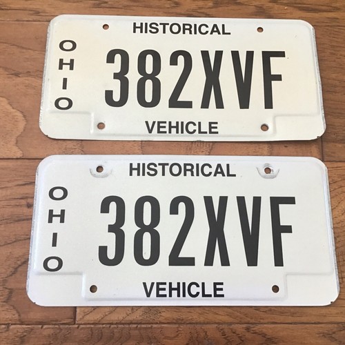 NEW Vintage Ohio 1990's Historical Vehicle License Plate HM25P eBay