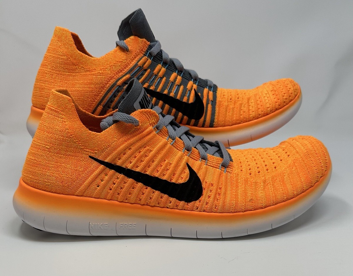 Womens Nike Free RN Flyknit Orange [Size 12] 831070-800 Running