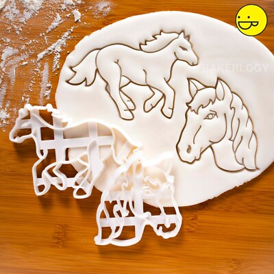 2 Pferde Ausstechformen | Kopf Rennen Reiten Reitsport Horsemanship Jockey Equine