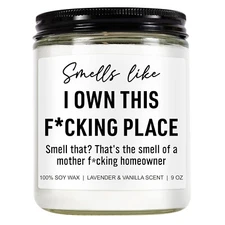 Funny Scented Candle, House Warming Gifts New Home, Housewarming Gifts for Wo...