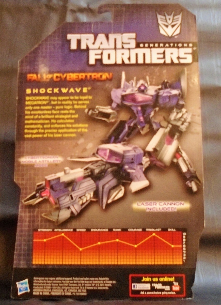 TRANSFORMERS GENERATIONS FALL OF CYBERTRON SHOCKWAVE ACTION FIGURE