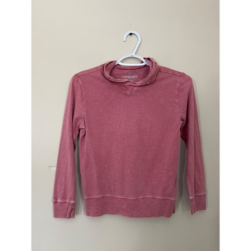 Crewcuts Girls Medium (8-9) Pink Long Sleeve Hoodie Tagless Casual 100% Cotton