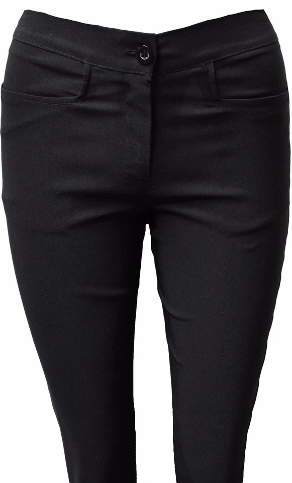 New Girls Bootcut Black School Trousers Strech women ladies office work trousers - Image 2 of 2